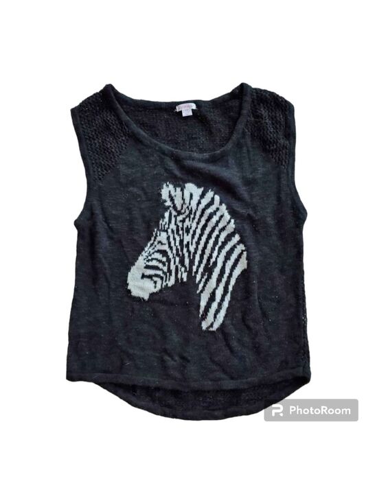 Xhilaration Tops - Women's L Zebra Sleeveless Vest